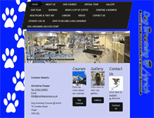 Tablet Screenshot of groomingcourses.co.uk